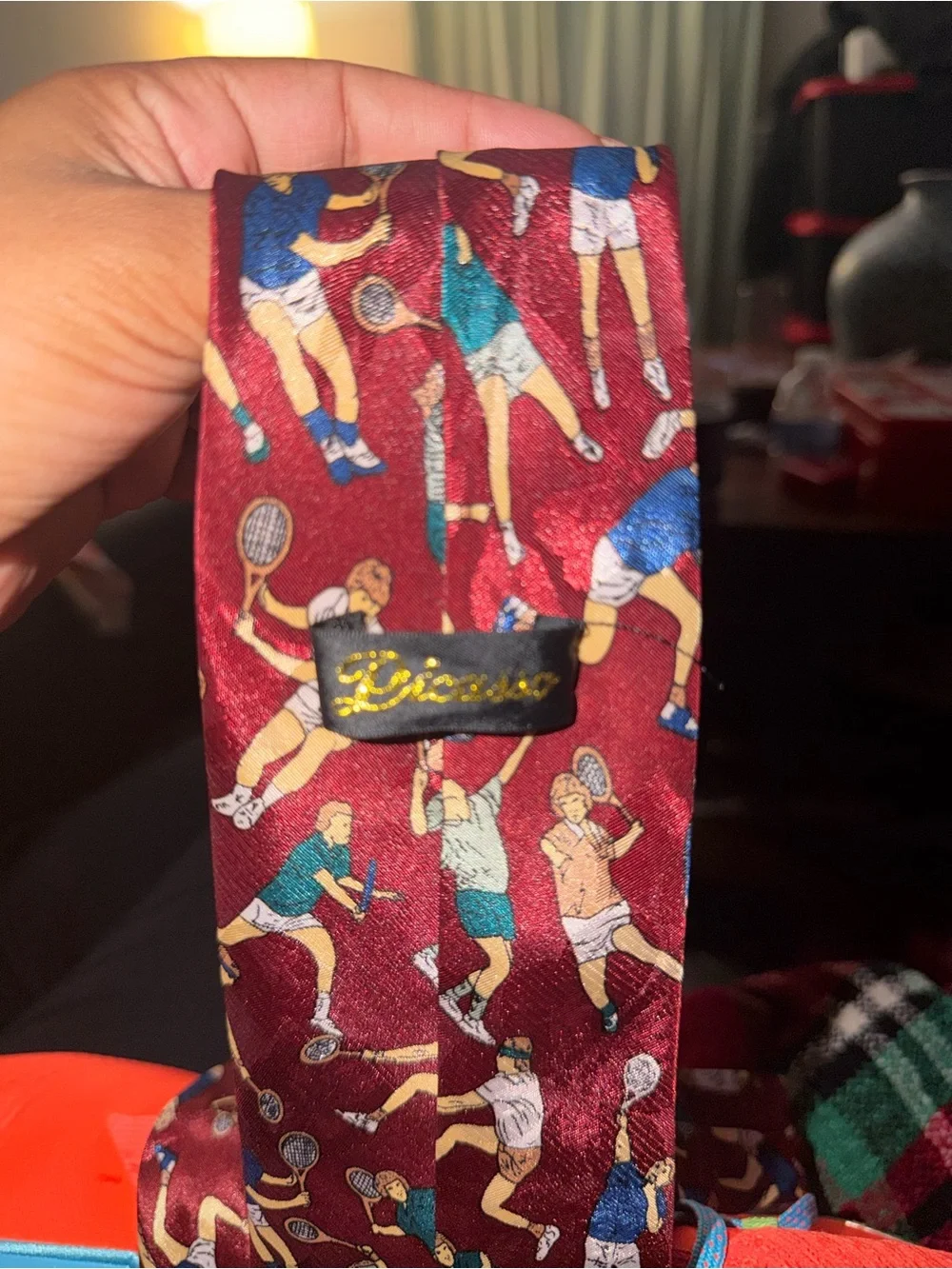 vintage tennis necktie